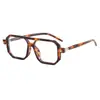 Nueva Moda Europea y Americana Estilo Mismo que Jing Bairan Marco Grueso Cuadrado Libro de Montar Rojo Gafas de Sol de Doble Puente para Instagram Gafas de Sol de Moda para Hombres Gafas de Sol para Mujeres