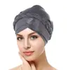 AliExpress novo chapéu de trança de seda brilhante multicolorido, chapéu turbante casual fashion, em estoque