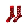 Calcetines de Moda Originales Asimétricos Estilo AB para Mujer Calcetines de Algodón de Verano Zhejiang Arte de Dibujos Animados Personalizado Calcetines de Algodón de Tubo Medio para Hombres y Mujeres