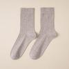 Meias de Lã para Homem, Resistentes a Odores, Absorventes de Suor, Outono e Inverno, Cor Sólida, Meia-Panturrilha, Meias Simples para Homem Business Casual, Modernas e Versáteis