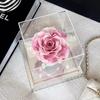 520 Yongshenghua Flor Rosa Gigante de Acrílico Caixa Decoração Artesanal diy Alta Transparência Caixa de Presente Caixa de Exibição Tampa contra Poeira Espelho