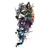 Suministro Exclusivo Transfronterizo de Tatuajes de Cofre de Dragón y Hombro, Tatuajes de Flor de Dragón en el Brazo, Tatuajes Realistas de Línea, Impermeables, de Larga Duración, Audaces Pegatinas de Tatuaje Estilo Celebridad de Internet