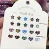 Nueva Resina Hielo Transparente Estampado Leopardo Corazón Estrella Manicura DIY Funda para Teléfono Móvil Accesorios para el Cabello Joyería Materiales Accesorios