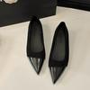 Sapatos Solteiros Elegantes Estilo Fada Camurça Costura Pontiaguda Feminino 2025 Novo Estilo Pequeno Aumento de Altura Sola Macia Rosa Sapatos Femininos