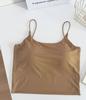Camisola Ice Silk 702 #, fresca, sin costuras, con espalda hermosa, almohadillas para el pecho incorporadas, apariencia estilizada y cómoda de usar por dentro y por fuera, sujetador tipo tubo.