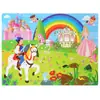 Rompecabezas de madera de 60 piezas para niños, dibujos animados de animales, cuento de hadas, rompecabezas plano, juguete de bloques de construcción educativo para la primera infancia del bebé