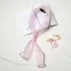 Corea del Sur pañuelo pequeño de organza para mujer, popular moda de primavera y verano, pañuelo versátil, pañuelo de protección solar de otoño, pañuelo de moda