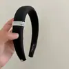 Diadema Negra con Perlas del Mismo Estilo de Zhao Lusi para Mujer 2025 Nuevo Pinza para el Cabello de Corona Alta Accesorios para el Cabello