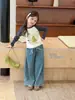Ropa para Bebés Niñas Elmo Camiseta de Manga Larga Raglán Infantil Elegante Ajuste Delgado Dibujos Animados Bloque de Color Camiseta Básica