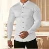 Camisas Casuais Masculinas da Amazon para Compras Internacionais, Sem Ferro, Esportivas, Fitness, de Negócios, Primavera e Outono, Camisas Masculinas de Manga Longa Antirrugas