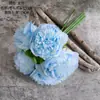 Venta de Liquidación 90% de Descuento Ramo de Peonías de Cinco Cabezas Flores Artificiales Flores Realistas Fabricante Decoración del Hogar Ramo de Boda Pared de Flores de Rosas