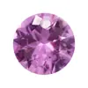 Piedra Suelta Redonda de Corindón de un Solo Agujero al por Mayor Color Blanco Rubí y Zafiro Sintéticos Diamante Artificial Piedra Suelta para Joyería DIY con Cuentas