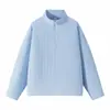 Ropa ACU para Hombre Sudadera con cuello alto de color contrastante, media cremallera para hombre, tejido gofrado otoño e invierno 2026, top casual moderno
