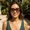 Gafas de sol cuadradas con estampado de letras retro trendy europeas y americanas 2026 para hombres y mujeres, Gafas de sol con personalidad elegantes