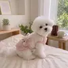 Ropa de otoño e invierno para mascotas, sudadera de forro polar gruesa y cálida con diseño de dibujos animados de dos patas para animales pequeños, adecuada para gatos y perros, con accesorio para correa y diseño de cuello redondo