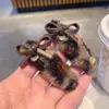 Pinza para el pelo de felpa con estampado de leopardo para otoño e invierno, nuevo clip lateral para flequillo de mujer, clip BB sin costuras para pelo suelto, clip para flequillo, pelo