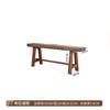 Banco de madeira maciça retangular grande banco de mesa de jantar de madeira para casa de parede de madeira restaurante banco de mesa de chá