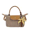 Bolso de Mano Trenzado Hueco Estilo Dumpling para Mujer de Verano, Nuevo Estilo Bolso de Hombro Trenzado, Bolso Pequeño Versátil para Hombro y Cruzado