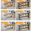 Mesa de Corte de Legumes Multicamadas Cozinha Rack de Armazenamento Multifuncional Doméstico De Chão Armário Estreito Lateral Armazenamento Mesa de Corte de Legumes Mesa Novo Produto
