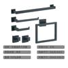 Barra de toalla de acero inoxidable 304 transfronteriza, soporte para papel higiénico, anillo para toalla de baño, traje colgante para baño