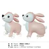 Nuevo Carrito Caminador Globo con Ruedas de Cuerda Película de Aluminio Auto-Sellante Globo de Animales de Dibujos Animados Juguete de Puesto de Mercado Nocturno