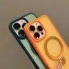 Modelo Transfronterizo iPhone18 Funda para Teléfono con Soporte y Acabado Mate tipo Piel Adecuada para Apple 17 con Cubierta Protectora de Película para Lente