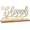 Amazon Bendición de Mesa de Acción de Gracias Letrero de Madera Adorno de Mesa Decoración del Hogar Artesanía Decoración