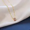 Acero Titanio Chapado Oro Real Nueva Llegada Pequeño Hombre Cintura Cadena Clavícula ins Estilo Frío Collar Cadena Sencilla Joyería de Moda para Mujeres