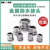 Conector à Prova d'Água para Cabo de Metal Métrica M Latão Niquelado Passa-fio com Alívio de Tensão M12-M40 M18x1.5