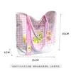 Nova Moda Desenho Animado Bolsa de Lona Grossa Bolsa de Ombro Bolsa de Estudante Bolsa de Armazenamento para Viagem de Primavera Bolsa de Lona Ins