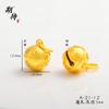 Exquisite sino de coelho dourado para dança do leão pingente de besta dourada engolindo ouro colar pulseira de dança do leão acessórios diy chaveiro para homens e mulheres