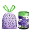 Bolsas de Basura con Cordón de Lavanda Sin Lágrimas para Uso Doméstico, Gruesas y Duraderas, Portátiles, Desechables, Extra Gruesas, Bolsas de Basura de Tamaño Grande