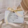 Nuevo Anillo de Madera Triángulo Caja de Dulces Oro Champagne Bolsa de Dulces Portátil Regalo de Compromiso Mano Caja de Regalo Empaque de Caja de Dulces