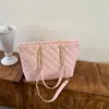 Cross2026 Otoño Nuevo Bolso de Hombro Maillard a Cuadros para Mujer Bolso Tote Retro de Alta Gama para el Trabajo
