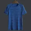 Camiseta de Secagem Rápida de Verão Roupas de Secagem Rápida Masculina Esportiva Manga Curta Verão Camiseta Fina Roupas de Secagem Rápida Solta Seda de Gelo Respirável Manga Curta