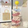 Coluna de armazenamento de elásticos de cabelo, organizador de mesa para elásticos e scrunchies, expositor para acessórios de cabelo e joias femininas