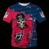 Camiseta Masculina 2023 Estação Independente Europeia e Americana Amazon Time de Rugby NFL Moda Masculina Esportiva Camiseta de Manga Curta