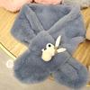 Cachecol de Pelúcia 2021 Inverno Infantil Desenho Animado Meninos e Meninas Bebês Cachecol de Cashmere Puro Quente Fofo Multicor