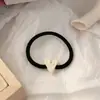 Goma para el pelo con cara sonriente de flor fresca para niña, cuerda para la cabeza, todo a juego, alta elasticidad, goma para el pelo, diadema de amor, accesorios para el pelo