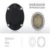 Oval hueco transfronterizo garra de cuatro puntas taladrado forma de pedrería de vidrio diy accesorios de joyería colgante de garra de cobre engrosado ropa
