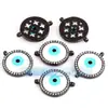 Accesorios para joyería DIY conector de ojos de diablo chapado en oro de cobre puro no se cae taladro no se decolora pulsera
