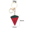 Chaveiro Criativo de Coração com Laço de Strass, Coração Brilhante Totalmente de Strass, Corda de Strass Feita à Mão, Pingente para Bolsa de Menina Fofa