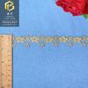 Renda Lolita fio dourado código de barras 2,4cm flor fita vestível saia acessórios para enfeite de cabeça joias renda bordada
