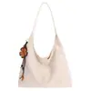 2025 Nova Bolsa Feminina de Outono e Inverno Bolsa Tote Bordada Retrô Bolsa Transversal Versátil da Moda Bolsa de Ombro para o Trabalho Maillard