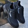 Sapatos Masculinos Sapatos Impermeáveis e Antiderrapantes Sapatos da Moda Outono e Inverno Novos Sapatos Casuais Sapatos de Corrida de Sola Grossa Sapatos Esportivos de Couro Preto para Homens