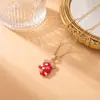 Collar de Festival Navideño de Moda Exquisita Transfronterizo Europeo y Americano Joyería de Cadena para Clavícula Dulce de Lujo Ligero de Nicho de Cobre Microincrustado de Alta Gama