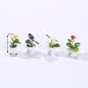 Novo 3-5cm simulação vaso planta atacado mini planta modelo acabado redondo arte paisagem micro paisagem ornamentos