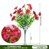 Planta Simulada de Otoño Eucalyptus Flor Hoja de Dinero Flor Artificial Ramo de Flores Violetas Fabricante Transfronterizo Amazon