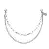 Joyería transfronteriza europea y americana personalizada Cadena gruesa en forma de U Cadena de cintura versátil Simple Hip Hop Marca cuadrada pequeña Moda Retro Cadena de cintura