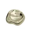 Botones metálicos cóncavo-convexos de forma irregular, versátiles para ropa, botones de abrigo, traje, abrigo, suéter, accesorios de botones irregulares
